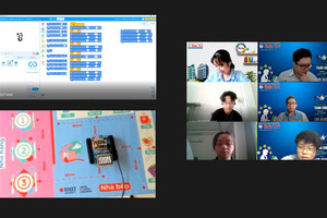 Học sinh Phú Thọ, TP.HCM trải nghiệm thực tế với robot giáo dục và ngôn ngữ lập trình