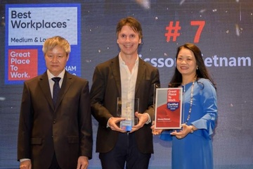 Ericsson Việt Nam được vinh danh Top 10 Nơi làm việc tuyệt vời nhất tại Việt Nam năm 2022
