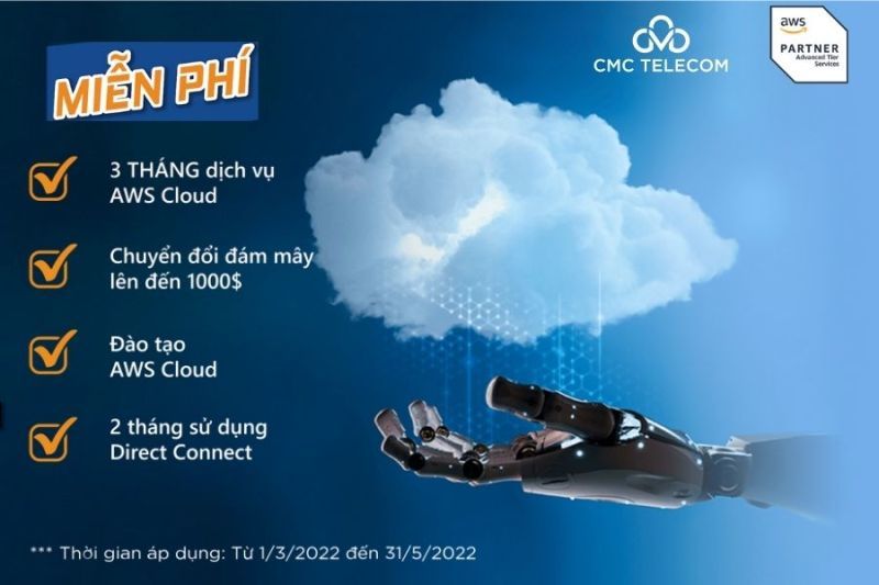 Cơ hội cuối cùng tận hưởng ưu đãi dịch vụ AWS từ CMC Telecom