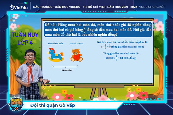 Học sinh TP.HCM thể hiện ấn tượng tại sân chơi trực tuyến Đấu trường Toán học VioEdu