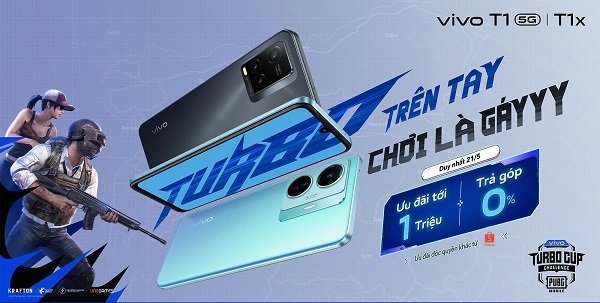 Nhiều ưu đãi độc quyền khi mua vivo T1 Series trên Shopee