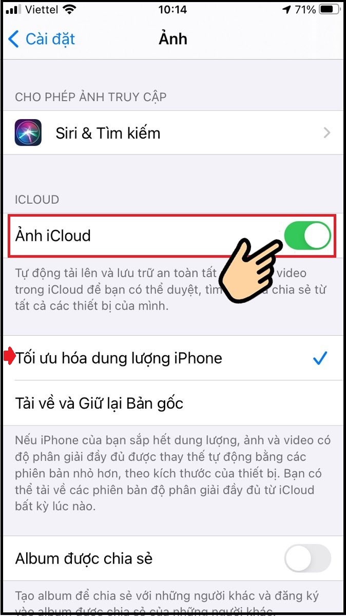 Nếu bạn muốn lưu trữ ảnh một cách an toàn, hãy sao lưu chúng lên iCloud để không bao giờ sợ mất dữ liệu. Hãy xem hình ảnh liên quan để biết cách sao lưu ảnh trên iCloud nhé.