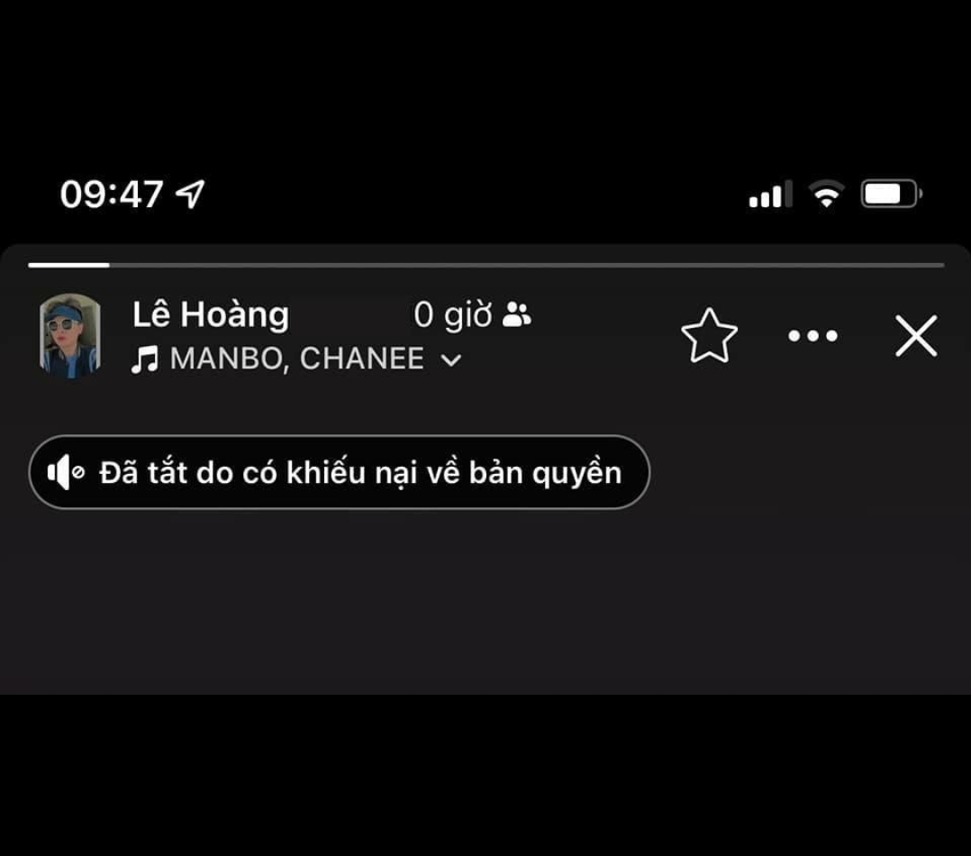 Nhiều bài đăng trên Facebook story bị tắt tiếng vì vi phạm bản quyền âm nhạc