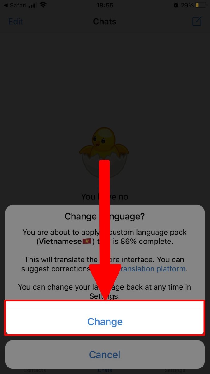 Hướng dẫn cài đặt tiếng Việt cho Telegram