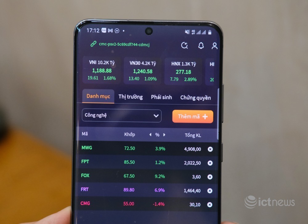 Cổ phiếu công nghệ Việt tăng trở lại sau nhiều phiên giảm liên tiếp
