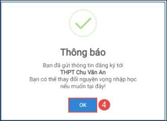 Cách điều chỉnh nguyện vọng nhập học trực tuyến vào lớp 10 THPT công lập tại Hà Nội