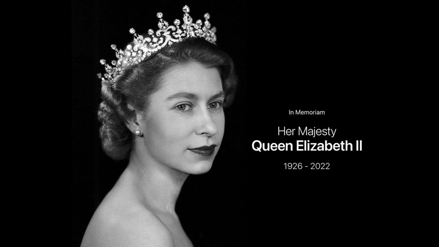 Apple đổi trang chủ để tưởng nhớ Nữ hoàng Anh