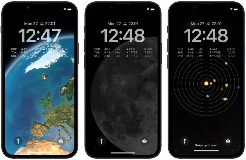 Hướng dẫn cài đặt màn hình khóa thiên văn trên iOS 16