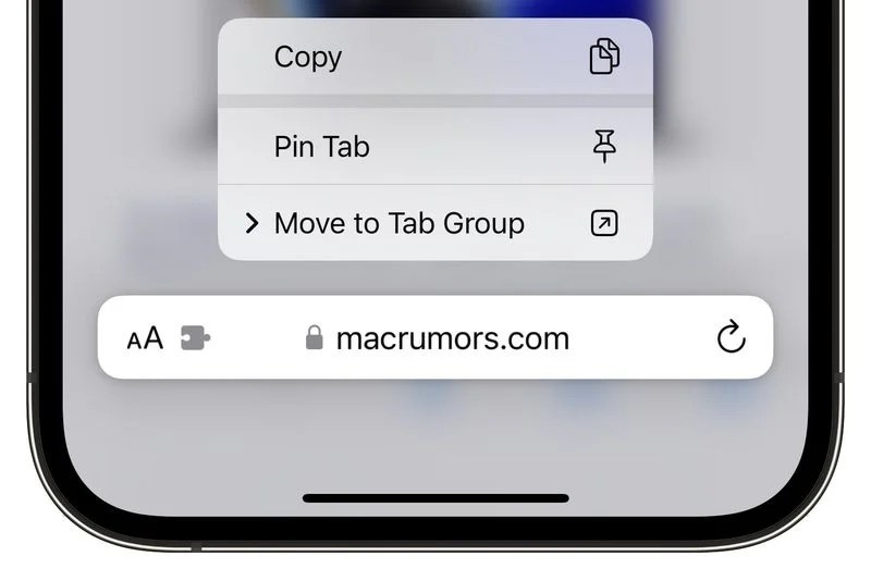 Ghim tab trên Safari iOS 16 như thế nào?