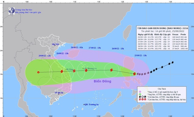 Chính phủ chỉ đạo phải đảm bảo thông tin liên lạc trong siêu bão Noru