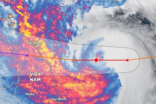 Cách theo dõi bão Noru trực tiếp qua vệ tinh